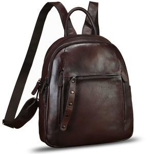 Leather Backpack for Women Vintage Casual Daypack Purse Back Bag💜